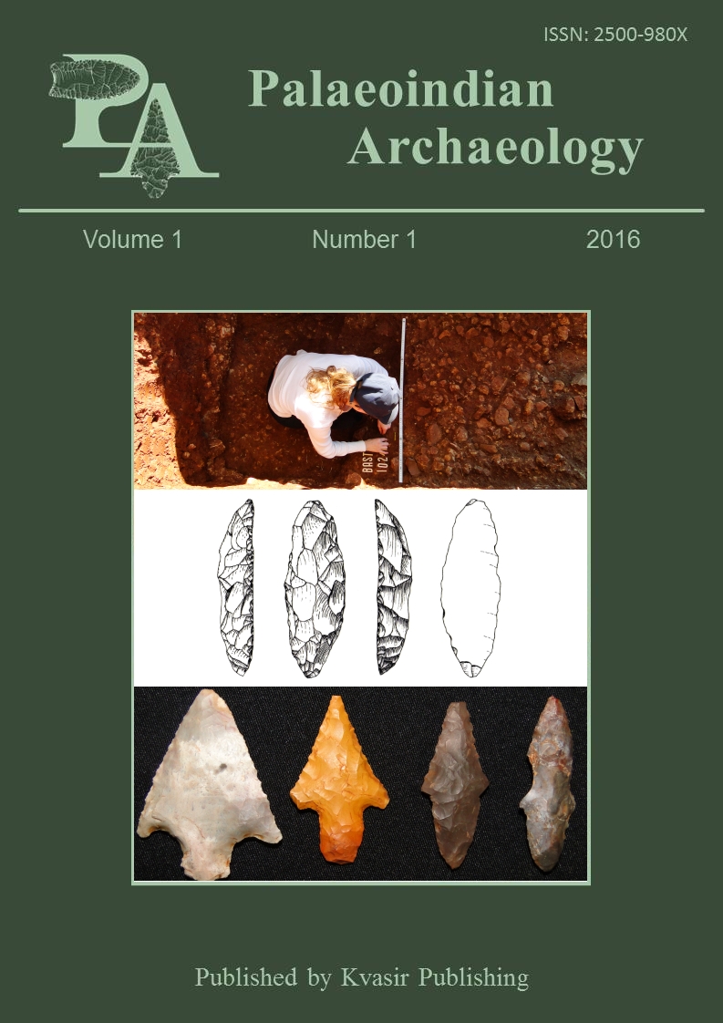 Palaeoindian Archaeology, Vol. 1, Nr. 1